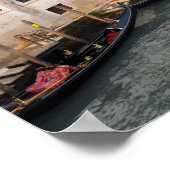 イタリアのヴェネツィアの大運河のゴンドラ ポスター (角)