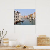 イタリアのヴェネツィアの大運河のゴンドラ ポスター (キッチン)