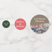 イタリアのヴェネツィアの大運河の結婚絵画 コンフェッティ (裏面)