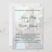 イタリアのヴェネツィアの結婚絵画 招待状 (裏面)