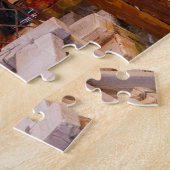 イタリアのヴェネツィアの運河と橋の風光明媚な景色 ジグソーパズル (側面)