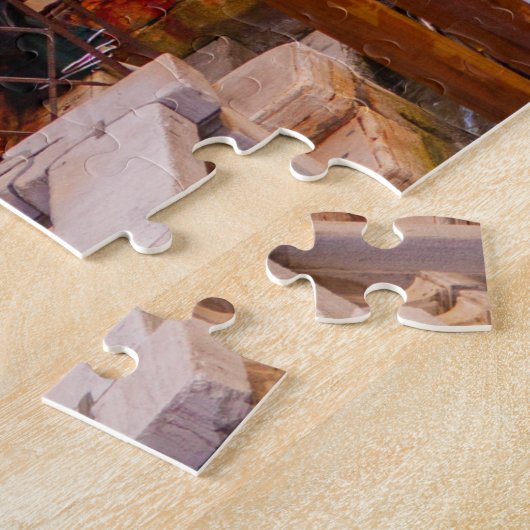 イタリアのヴェネツィアの運河と橋の風光明媚な景色 ジグソーパズル (側面)