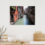 イタリアのヴェネツィアの運河 ポスター (キッチン)