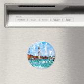 イタリアのヴェネツィア、ムラーノ灯台。 マグネット (インサイチュ (食洗機))