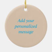 イタリアのヴェネツィア:運河に沿って セラミックオーナメント (裏面)