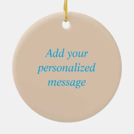 イタリアのヴェネツィア:運河に沿って セラミックオーナメント (裏面)