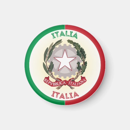 イタリアの伝統と誇り マグネット (正面)