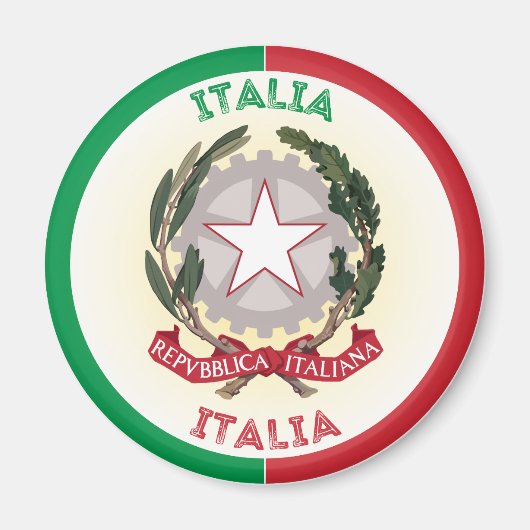 イタリアの伝統と誇り マグネット (正面)