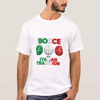 イタリアの伝統ボッチャ イタリア トリコローレ Tシャツ
