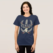 イタリアの伝統紋章 トライブレンドTシャツ (正面全面)