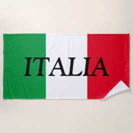 イタリアの公式旗 ビーチタオル