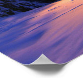 イタリアの冬の雪景色 ポスター (角)