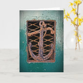 イタリアの出入り口 – いかりグリーティングカード カード (黄色い花)