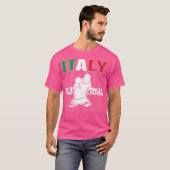 イタリアの卓球愛好家 – イタリアンPing Pをサポート Tシャツ (正面フル)