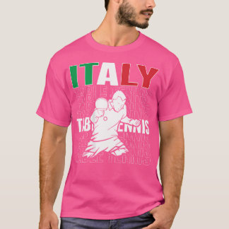 イタリアの卓球愛好家 – イタリアンPing Pをサポート Tシャツ