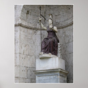 イタリアの古代ローマの彫像 ポスター