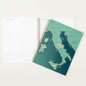 イタリアの古典的な地図 プランナー手帳 (ディスプレー)