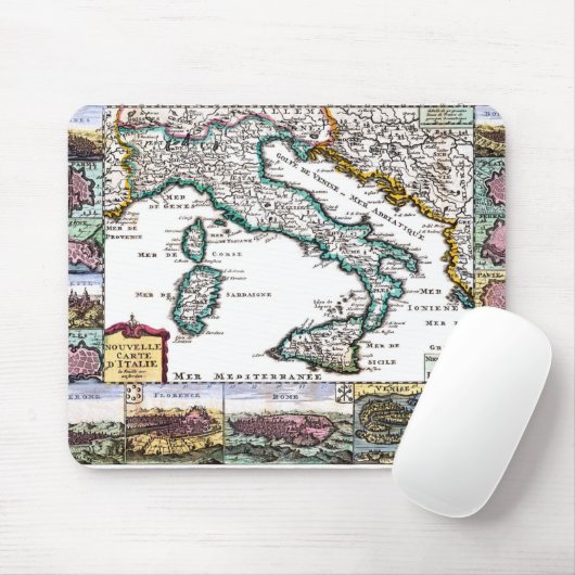 イタリアの古地図 マウスパッド (マウス)