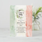 イタリアの味イタリアンブライダルシャワー 招待状 (スタンド正面)