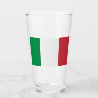 イタリアの国旗のガラスタンブラー 16オンス タンブラーグラス