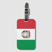 イタリアの国旗のスマホケース ラゲッジタグ (正面縦)