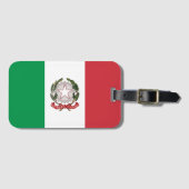 イタリアの国旗のスマホケース ラゲッジタグ (正面横)