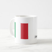 イタリアの国旗のマグカップ コーヒーマグカップ (正面左)