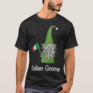 イタリアの国旗を持つイタリアのノーム Tシャツ