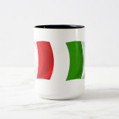 イタリアの国旗マグカップ ツートーンマグカップ (中央)