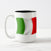イタリアの国旗マグカップ ツートーンマグカップ (左)