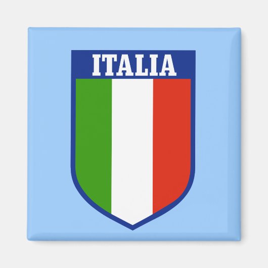 イタリアの国旗冷蔵庫マグネット マグネット (正面)