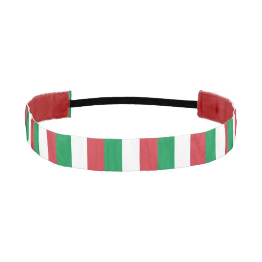 イタリアの国旗 アスレチックヘッドバンド (正面)