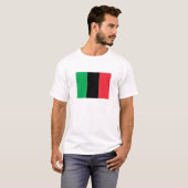 イタリアの国旗 イタリア国旗 Tシャツ (正面フル)