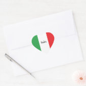 イタリアの国旗 オーダーメイド イタリアン ハートシール (封筒)