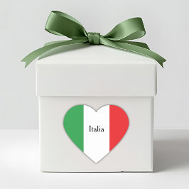イタリアの国旗 オーダーメイド イタリアン ハートシール