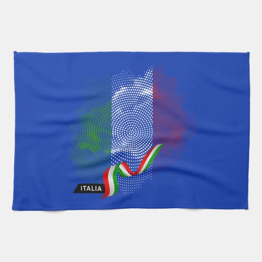 イタリアの国旗 キッチンタオル (横)