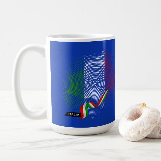 イタリアの国旗 コーヒーマグカップ (ドーナツ)