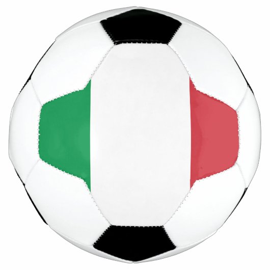 イタリアの国旗 サッカーボール (正面)