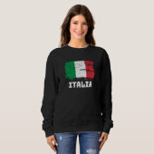イタリアの国旗 スウェットシャツ (正面フル)