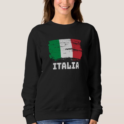 イタリアの国旗 スウェットシャツ (正面)