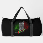 イタリアの国旗 ダッフルバッグ (裏面)