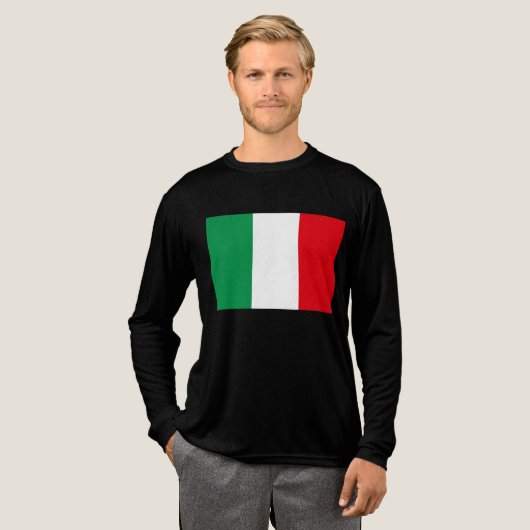 イタリアの国旗 トライブレンドTシャツ (正面全体)