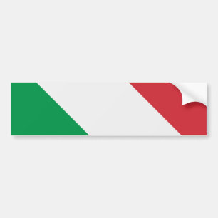 イタリアの国旗 バンパーステッカー