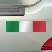 イタリアの国旗 バンパーステッカー (車上)