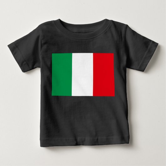 イタリアの国旗 ベビーTシャツ (正面)