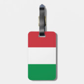 イタリアの国旗 ラゲッジタグ (裏面縦)