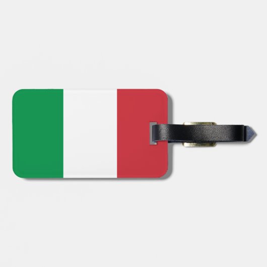 イタリアの国旗 ラゲッジタグ (裏面横)
