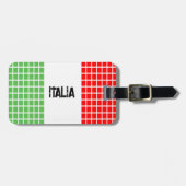 イタリアの国旗 ラゲッジタグ (正面横)
