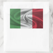 イタリアの国旗 長方形シール (バッグ)