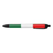 イタリアの国旗 黒ボールペン (ボトム)